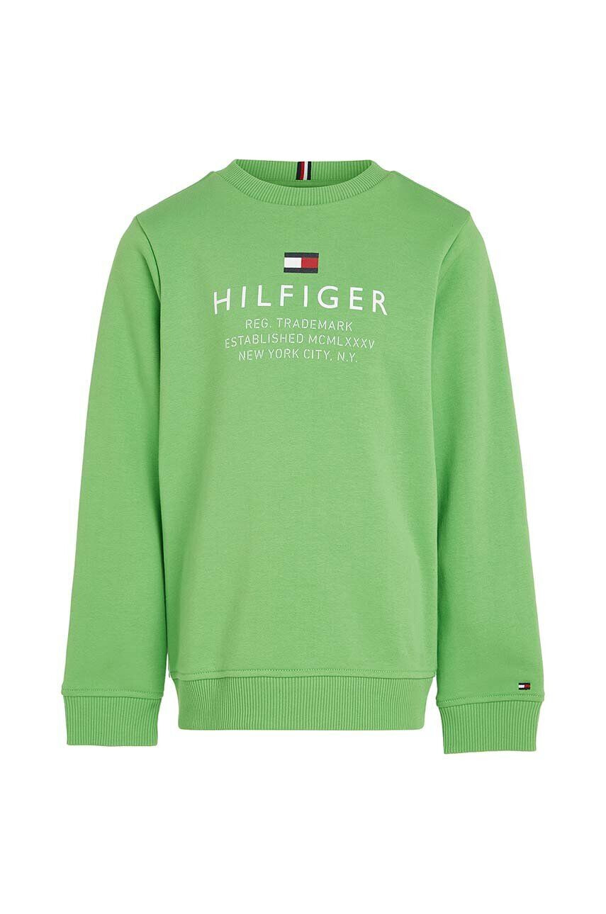 Tommy Hilfiger Dětská mikina tmavomodrá barva s kapucí s aplikací - Pepit.cz