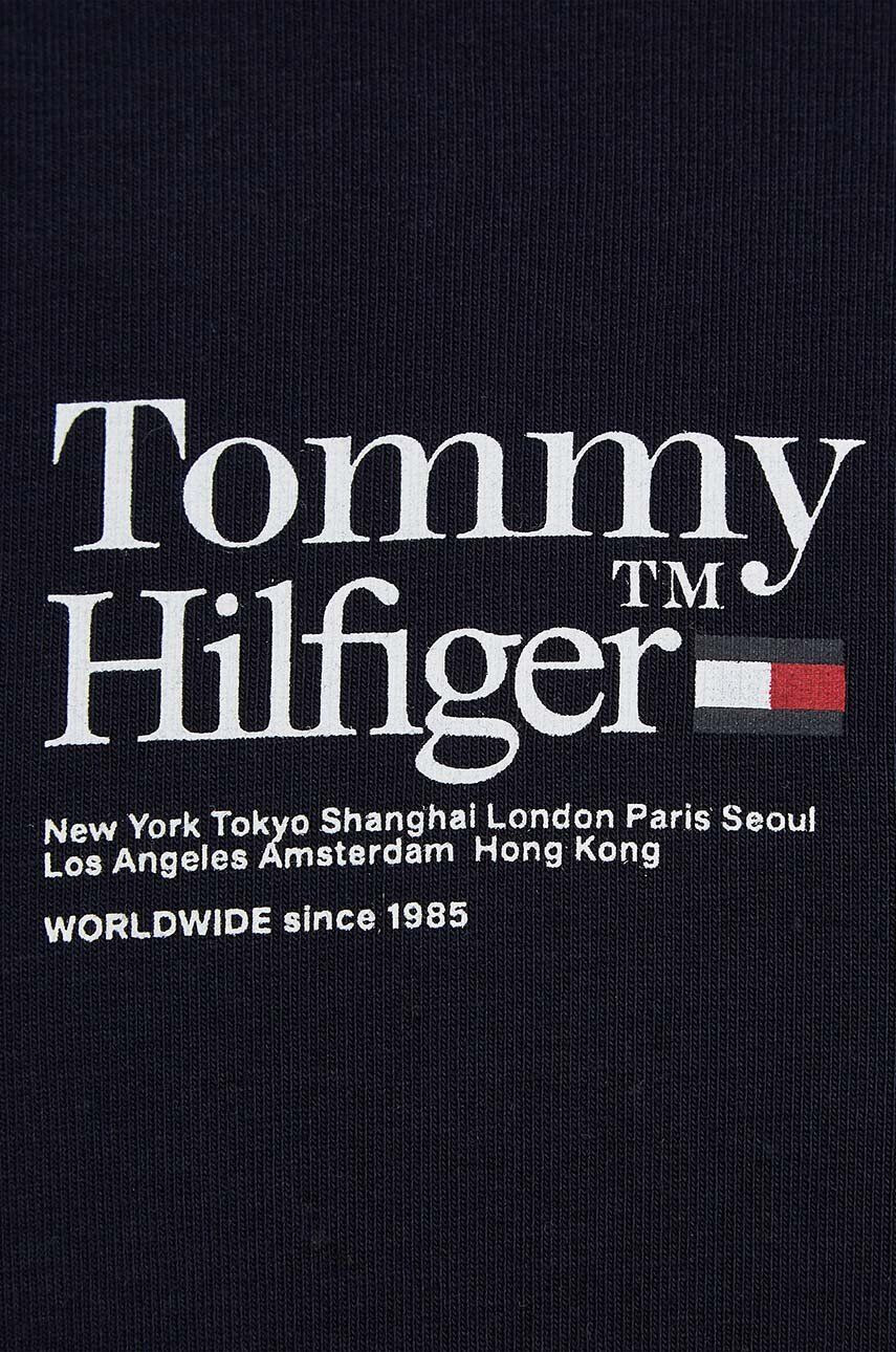 Tommy Hilfiger Dětská mikina tmavomodrá barva s potiskem - Pepit.cz