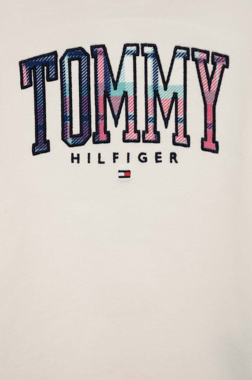 Tommy Hilfiger Dětská mikina béžová barva s aplikací - Pepit.cz