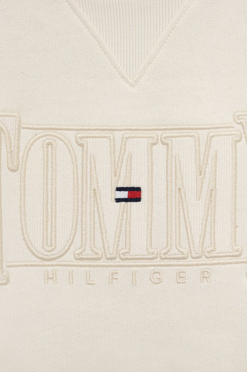 Tommy Hilfiger Dětská mikina béžová barva s aplikací - Pepit.cz