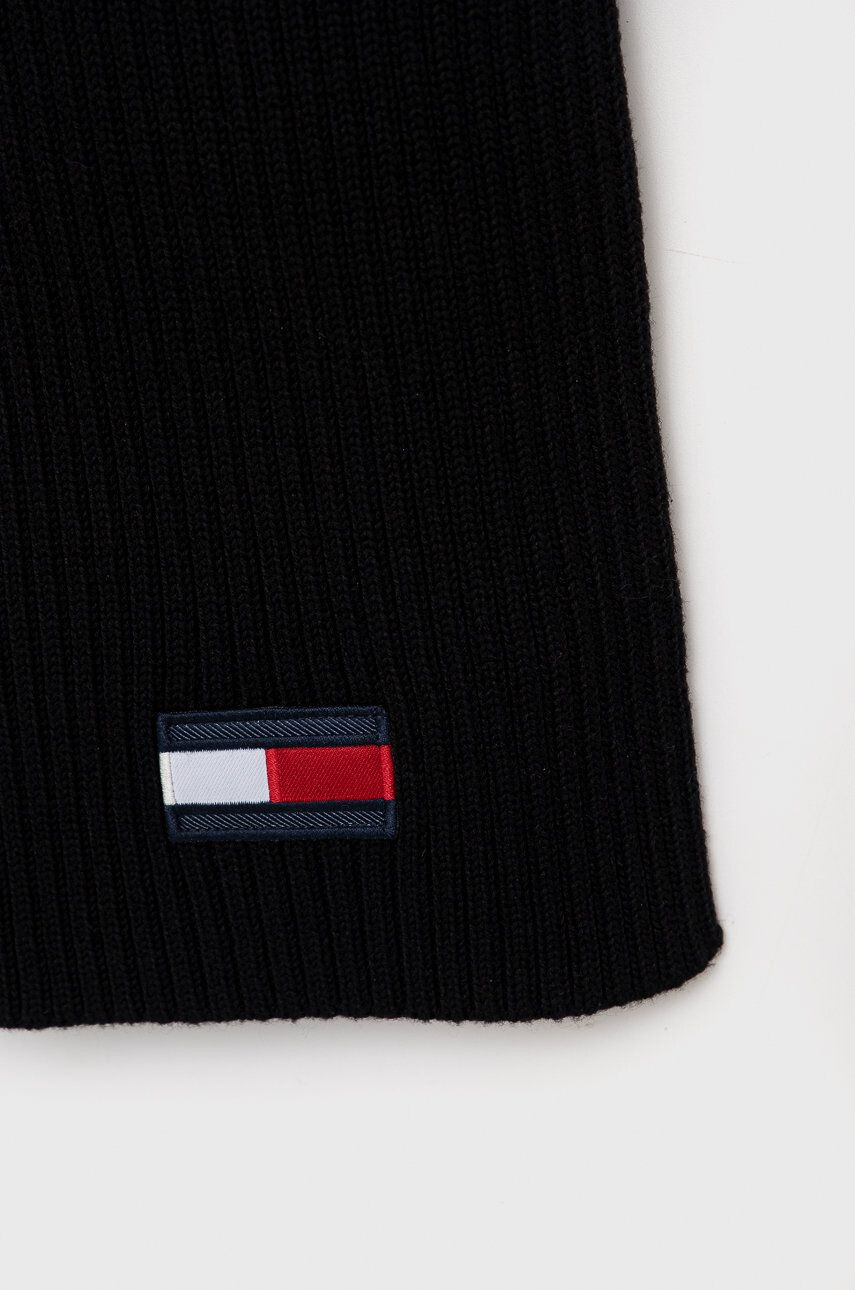 Tommy Hilfiger Dětská šála černá barva - Pepit.cz