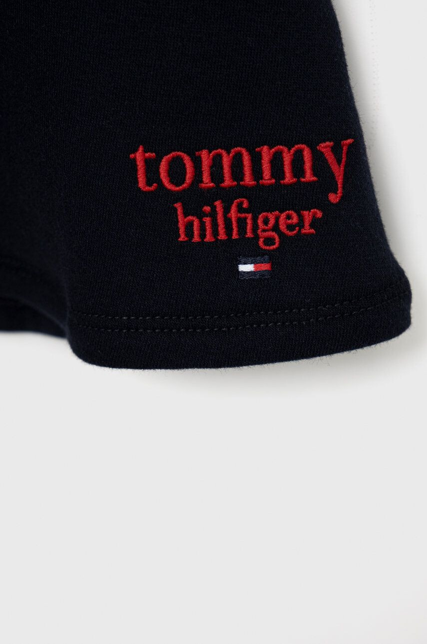 Tommy Hilfiger Dětská sukně tmavomodrá barva mini áčková - Pepit.cz