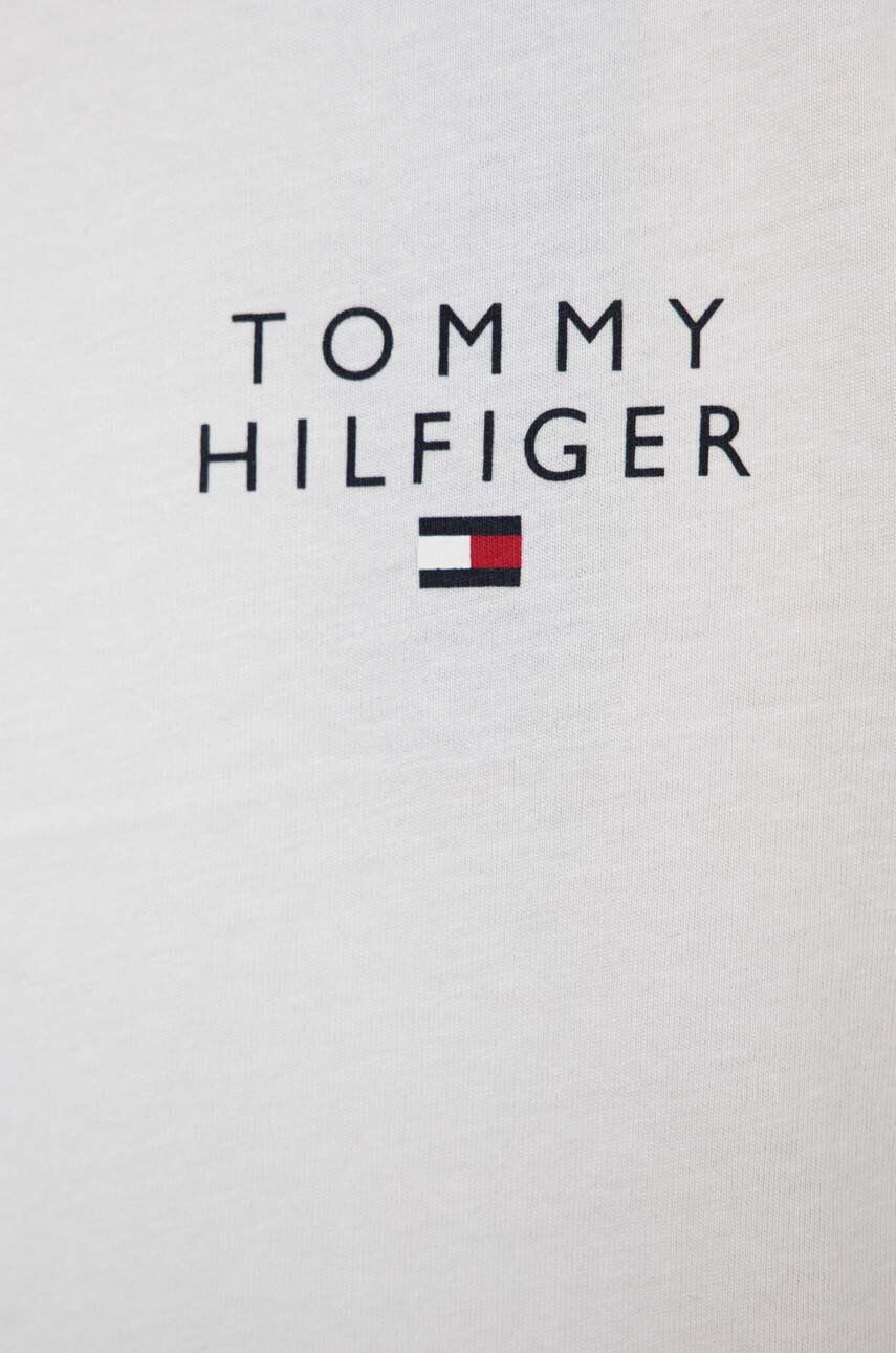 Tommy Hilfiger Dětské bavlněné pyžamo bílá barva s potiskem - Pepit.cz