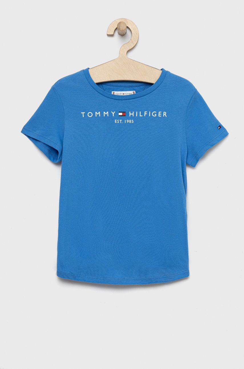 Tommy Hilfiger Dětské bavlněné tričko oranžová barva - Pepit.cz