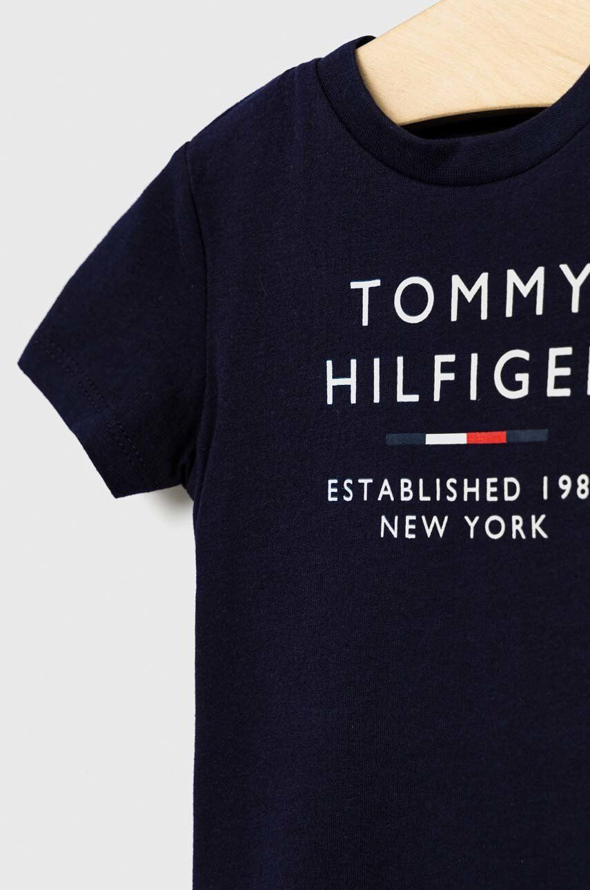 Tommy Hilfiger Dětské bavlněné tričko bílá barva - Pepit.cz