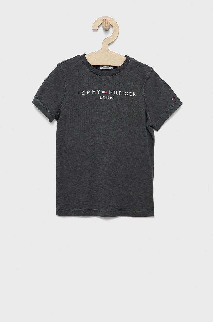 Tommy Hilfiger Dětské bavlněné tričko bílá barva - Pepit.cz