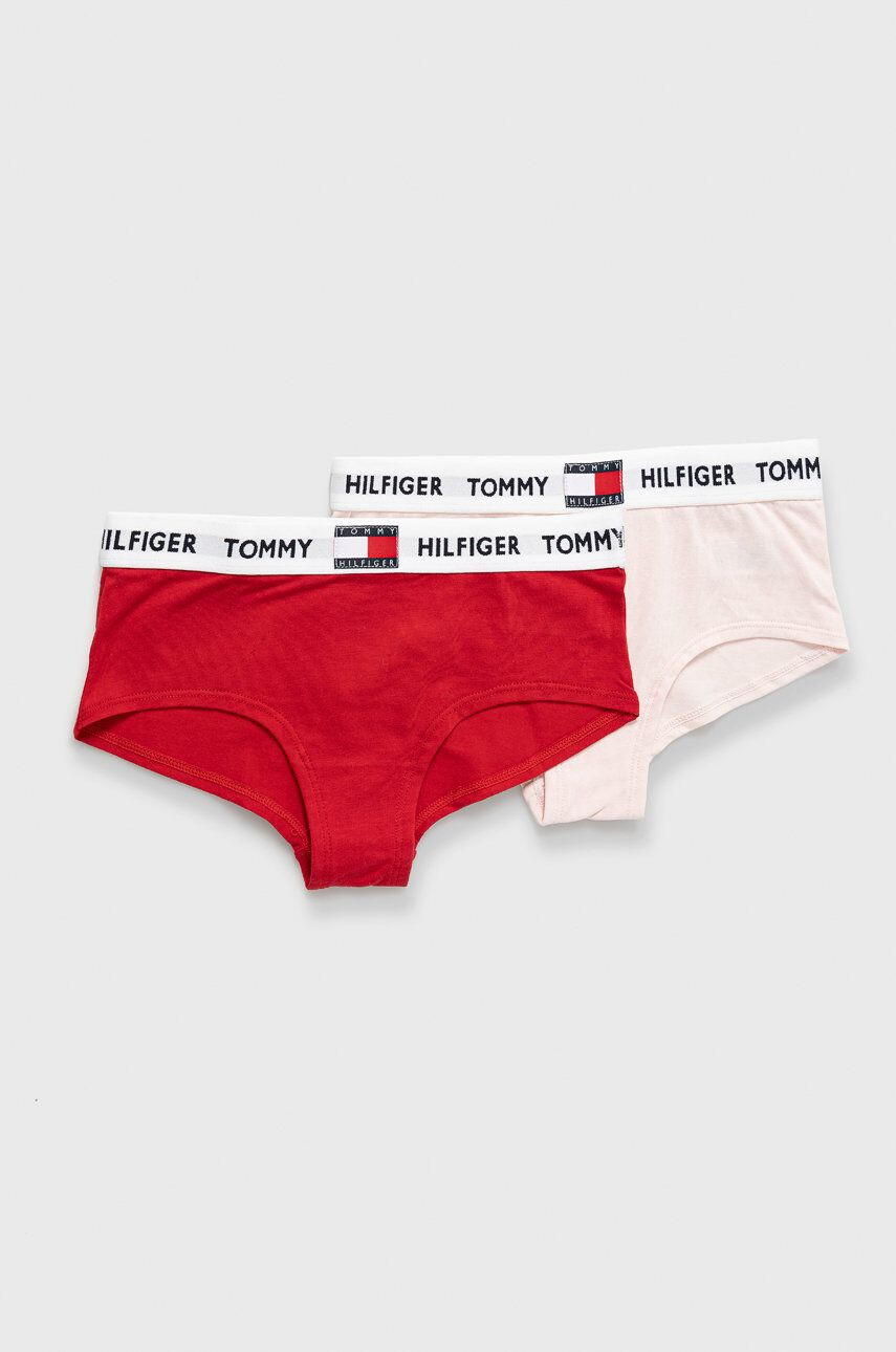 Tommy Hilfiger Dětské kalhotky (2-pack) červená barva - Pepit.cz