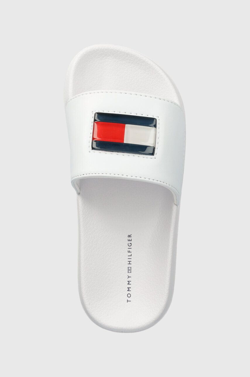 Tommy Hilfiger Dětské pantofle bílá barva - Pepit.cz