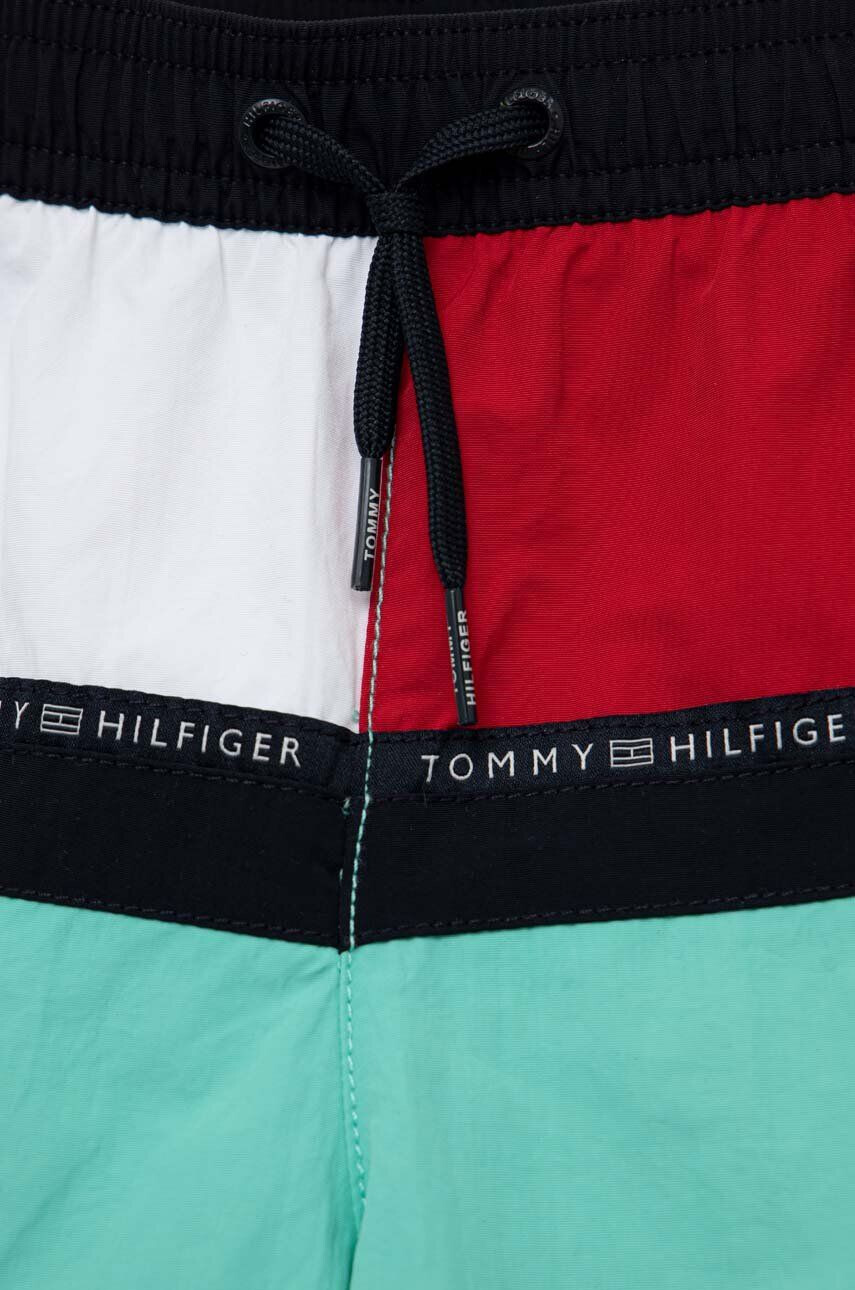 Tommy Hilfiger Dětské plavkové šortky tyrkysová barva - Pepit.cz