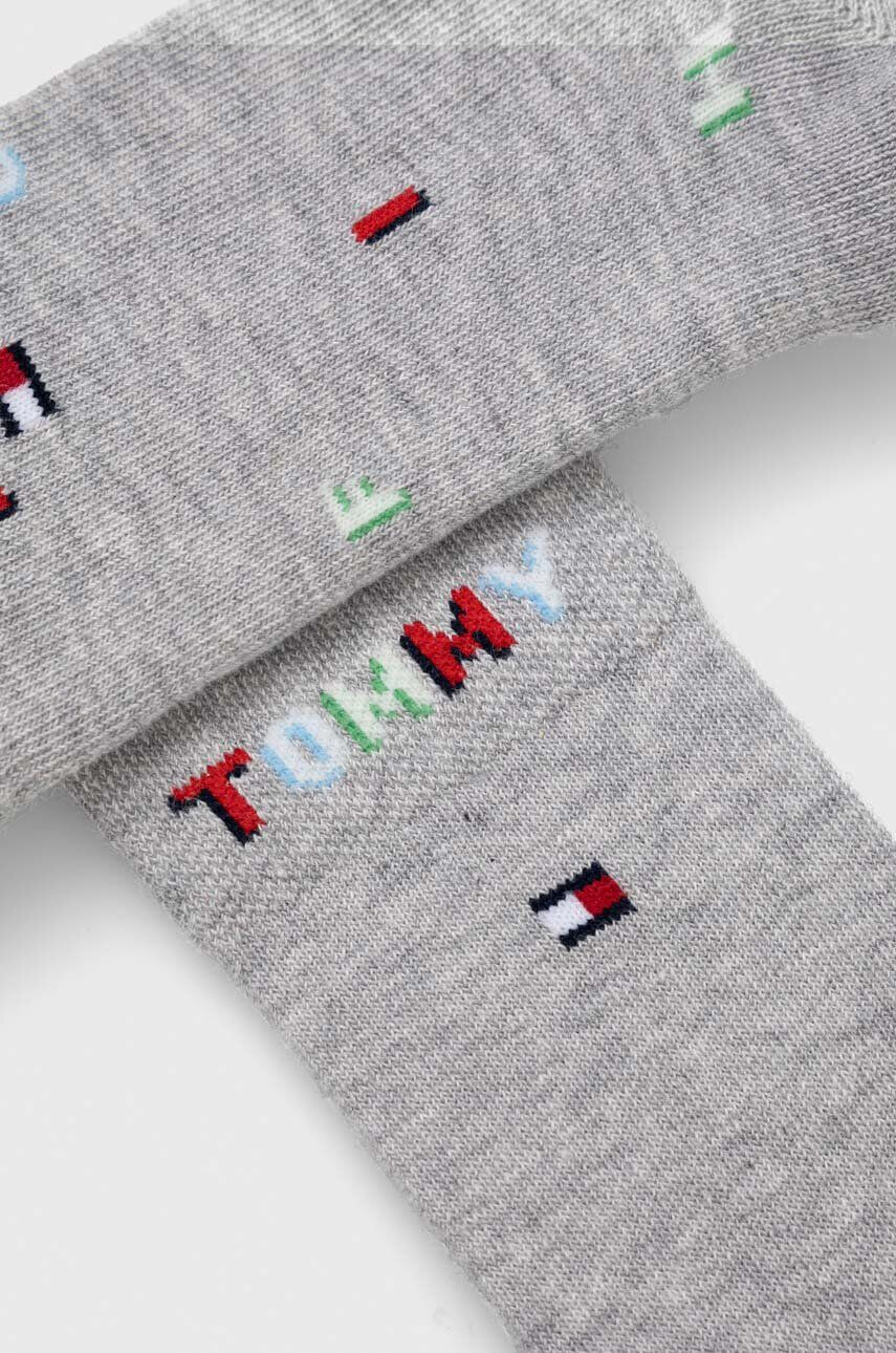 Tommy Hilfiger Dětské ponožky 2-pack šedá barva - Pepit.cz