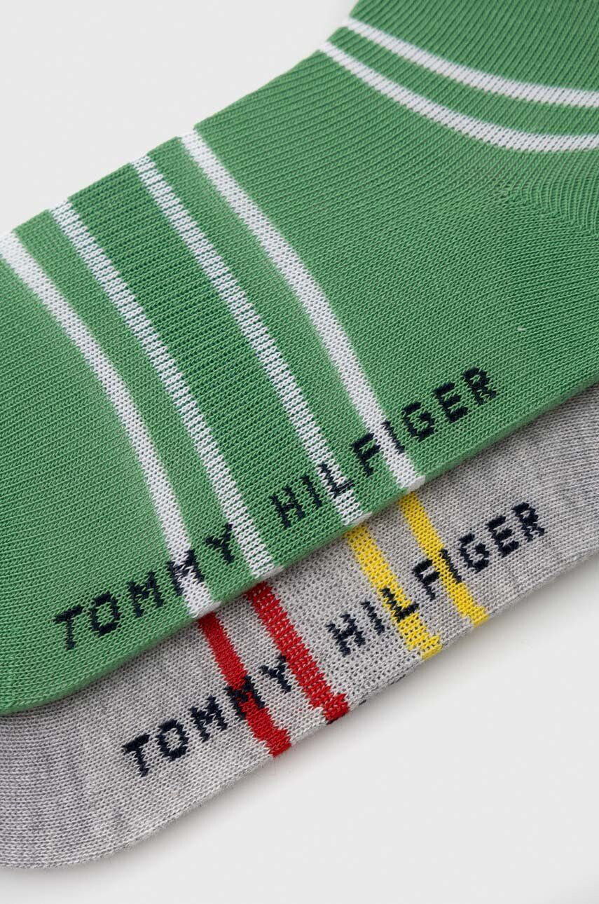 Tommy Hilfiger Dětské ponožky 2-pack zelená barva - Pepit.cz