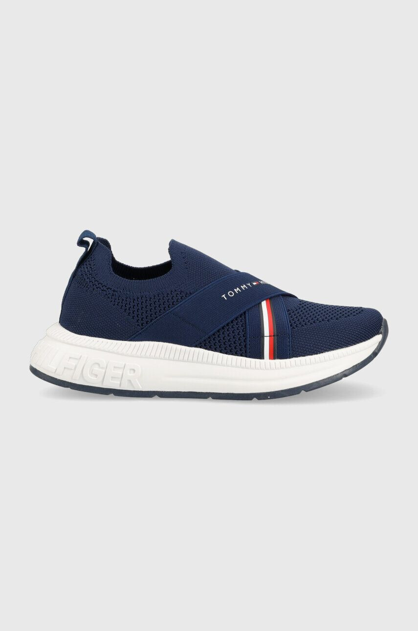 Tommy Hilfiger Dětské sneakers boty tmavomodrá barva - Pepit.cz