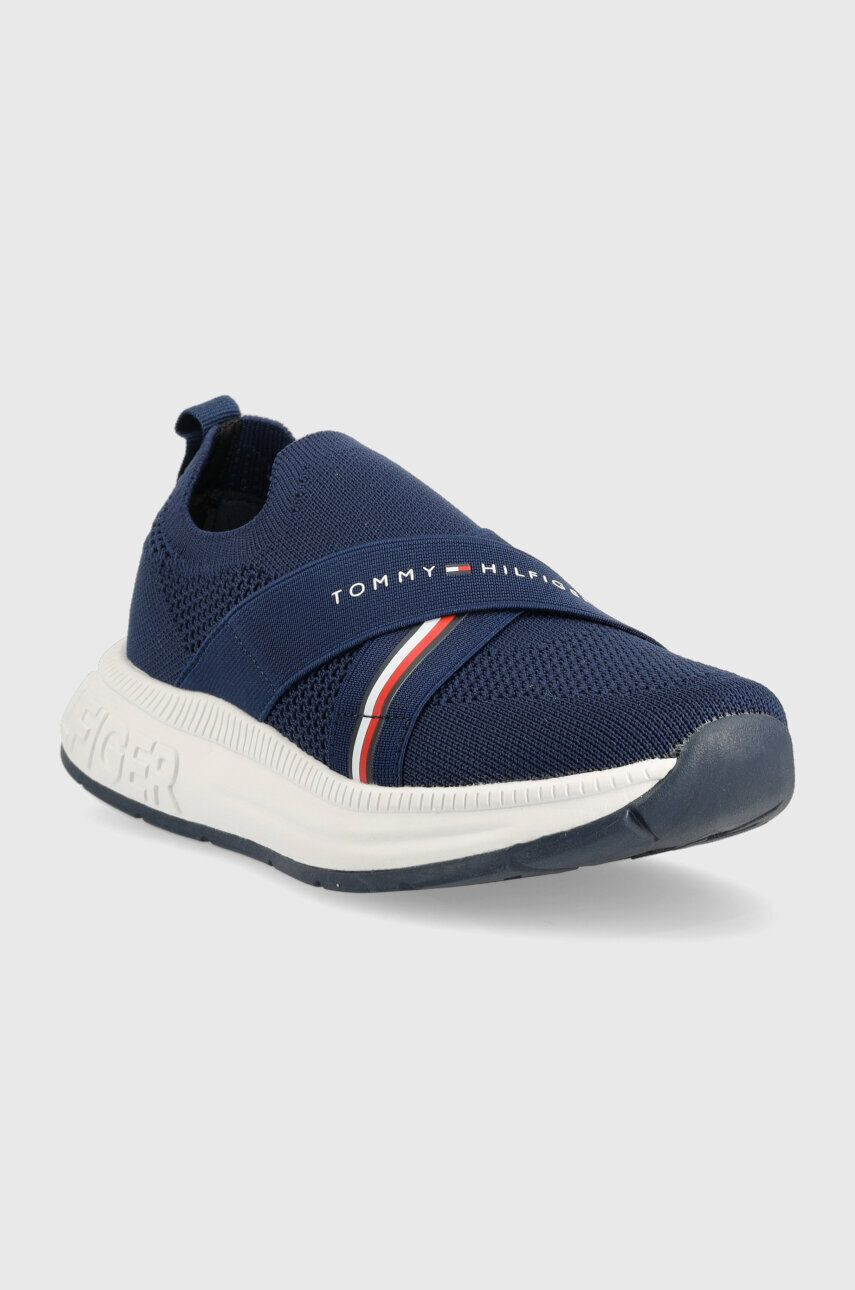 Tommy Hilfiger Dětské sneakers boty tmavomodrá barva - Pepit.cz