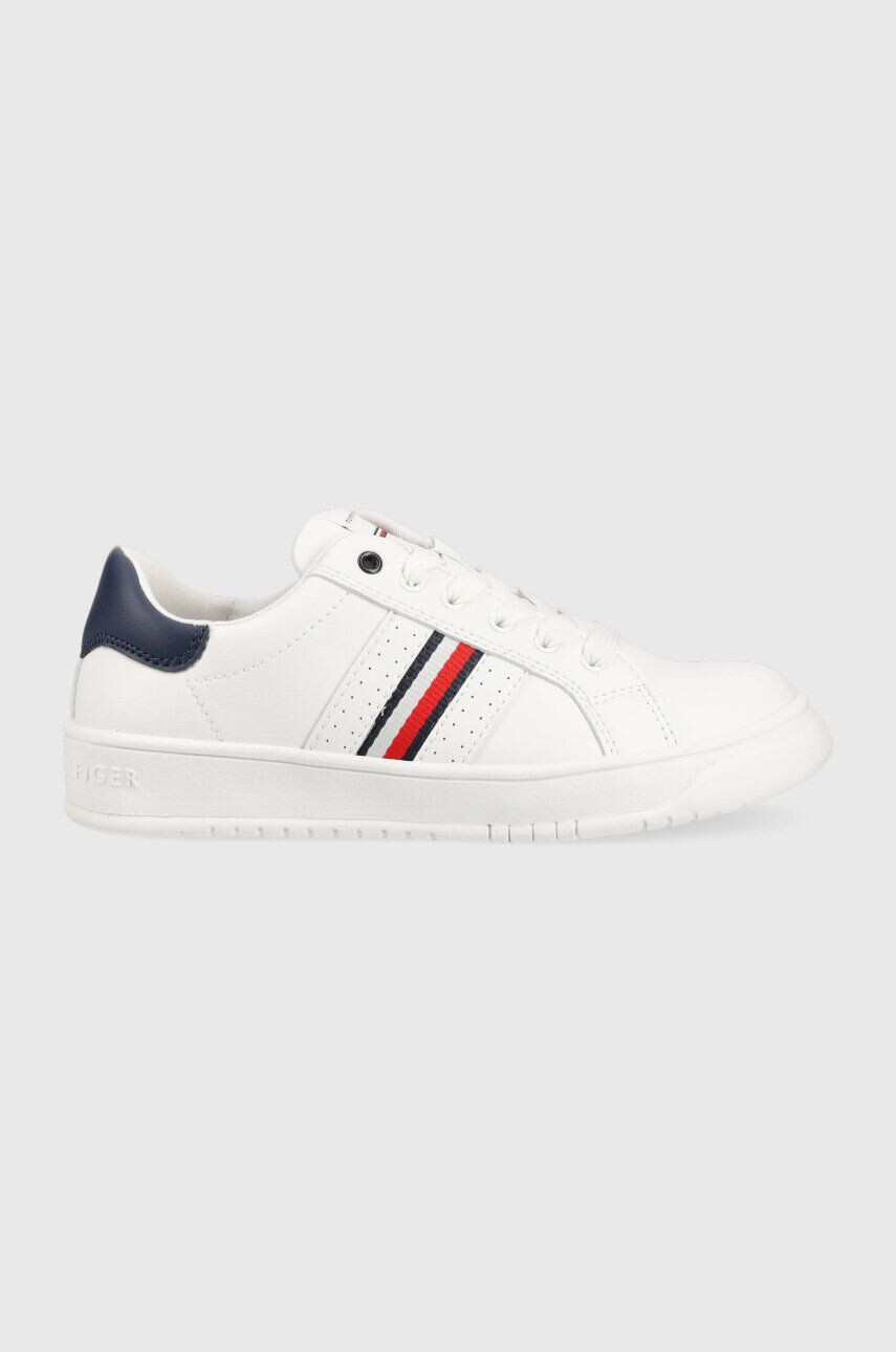 Tommy Hilfiger Dětské sneakers boty šedá barva - Pepit.cz