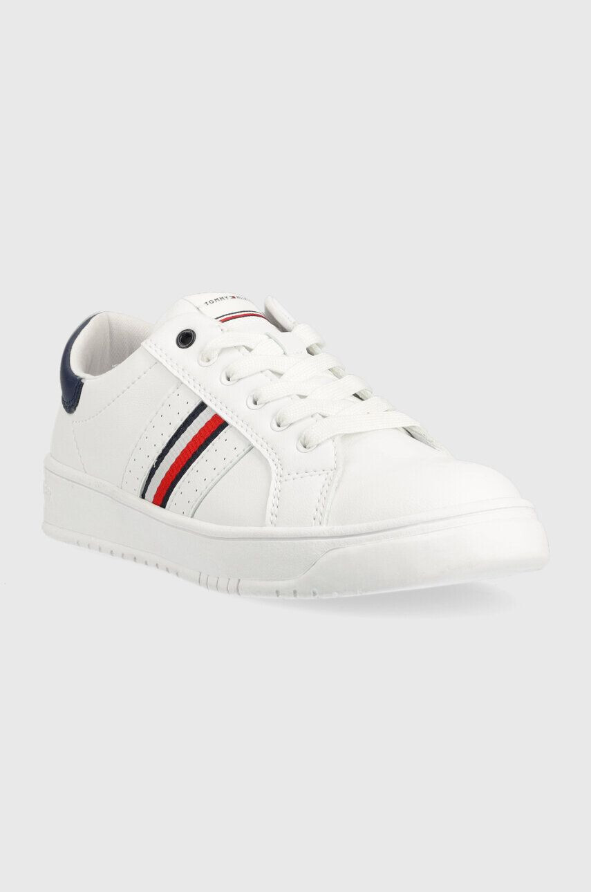 Tommy Hilfiger Dětské sneakers boty šedá barva - Pepit.cz