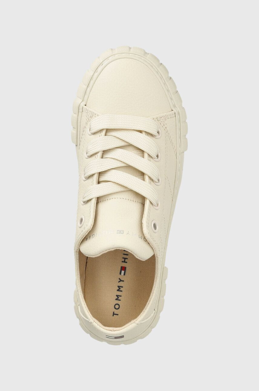 Tommy Hilfiger Dětské sneakers boty béžová barva - Pepit.cz