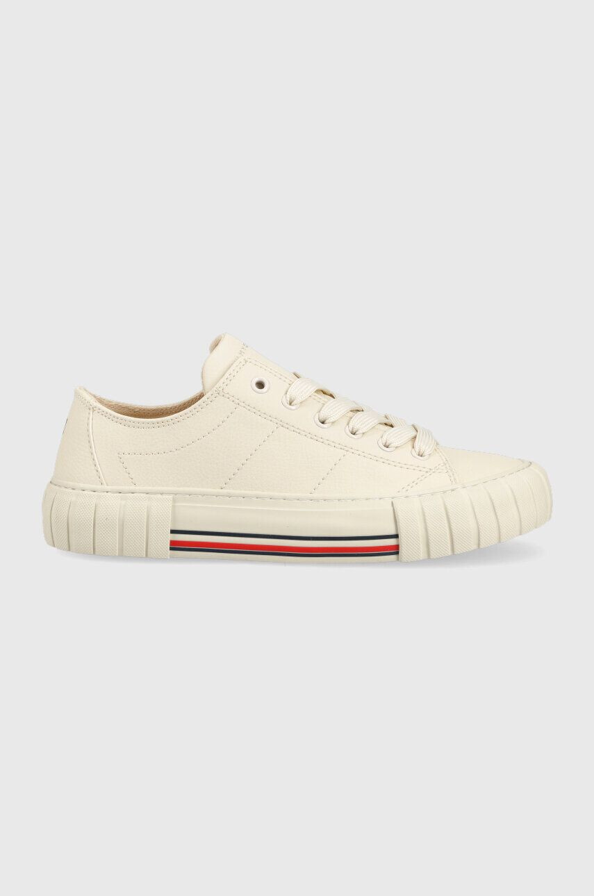 Tommy Hilfiger Dětské sneakers boty béžová barva - Pepit.cz