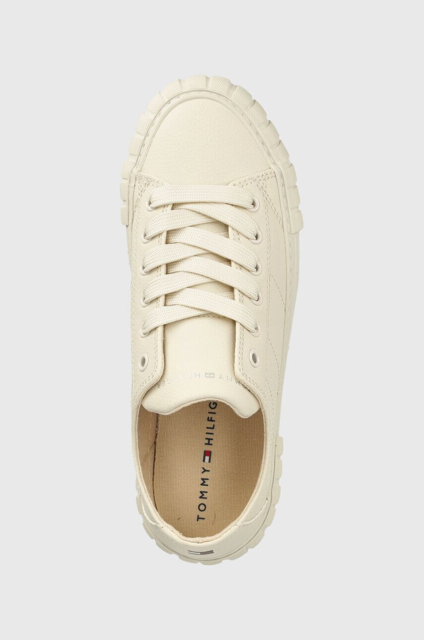 Tommy Hilfiger Dětské sneakers boty béžová barva - Pepit.cz