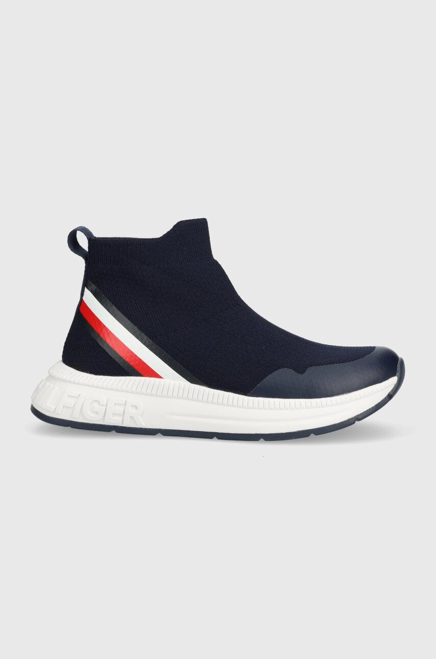 Tommy Hilfiger Dětské sneakers boty tmavomodrá barva - Pepit.cz