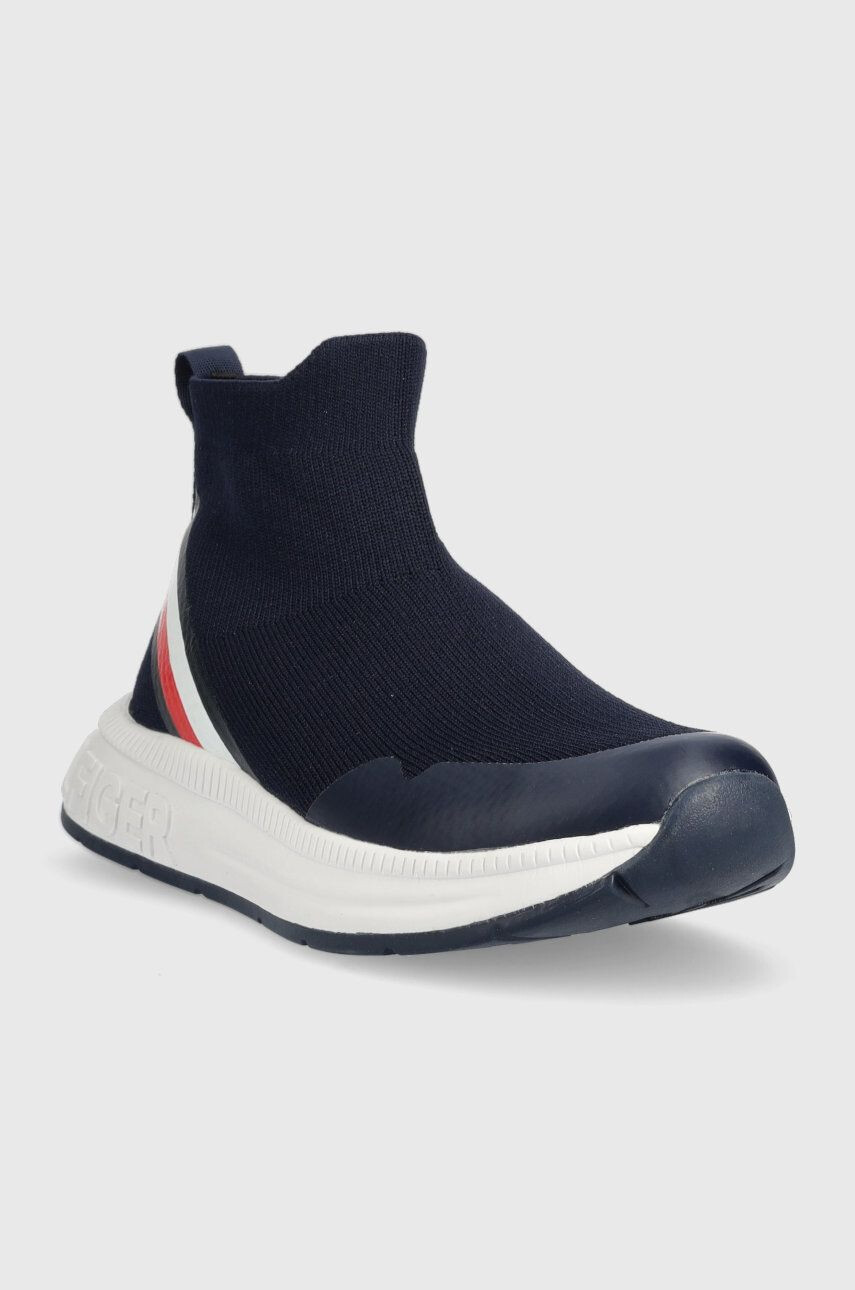 Tommy Hilfiger Dětské sneakers boty tmavomodrá barva - Pepit.cz