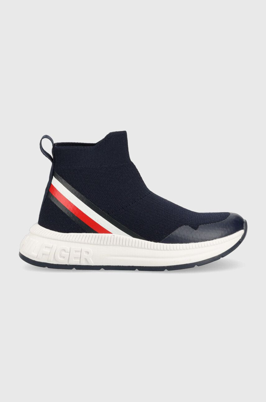 Tommy Hilfiger Dětské sneakers boty tmavomodrá barva - Pepit.cz