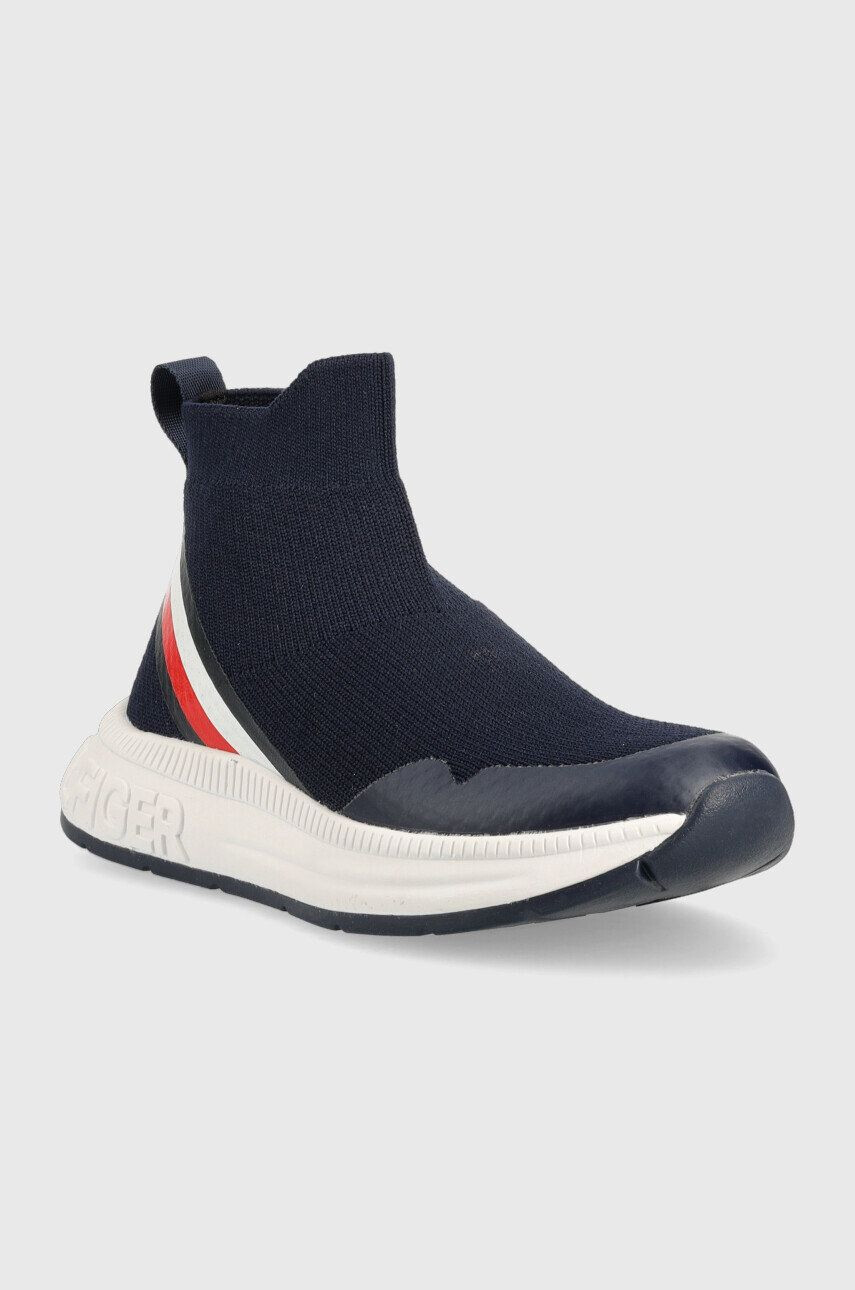 Tommy Hilfiger Dětské sneakers boty tmavomodrá barva - Pepit.cz