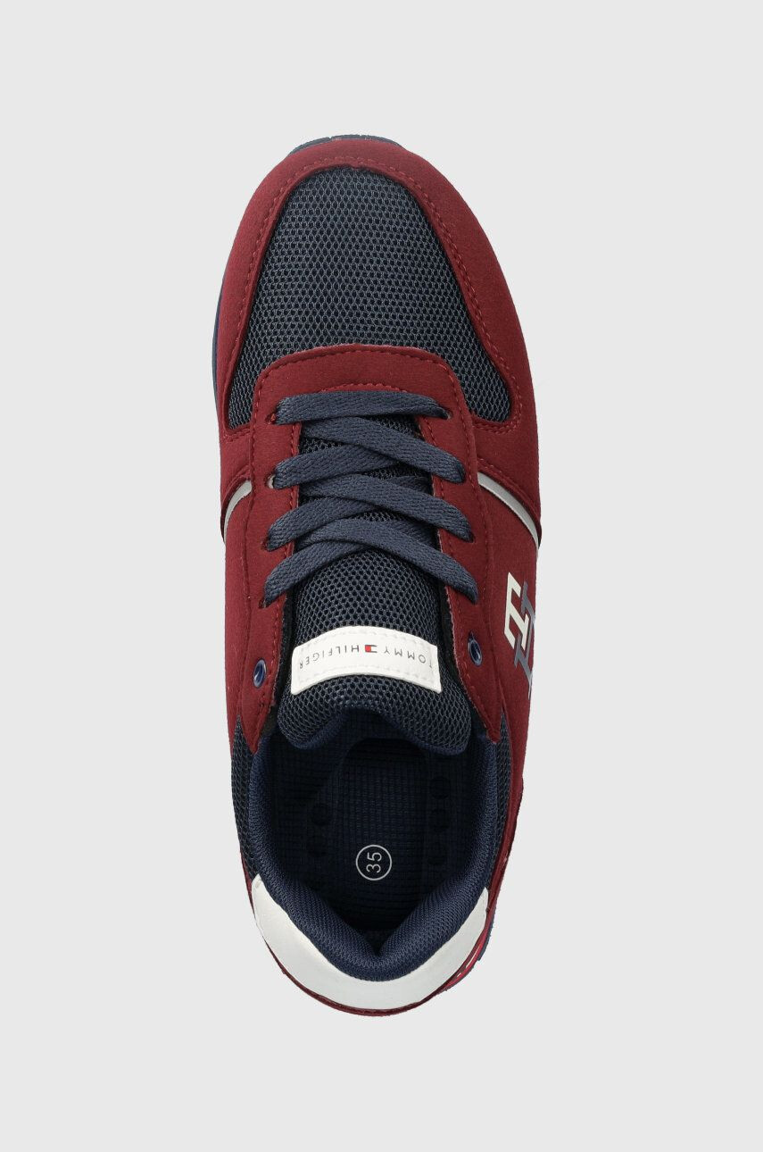 Tommy Hilfiger Dětské sneakers boty vínová barva - Pepit.cz