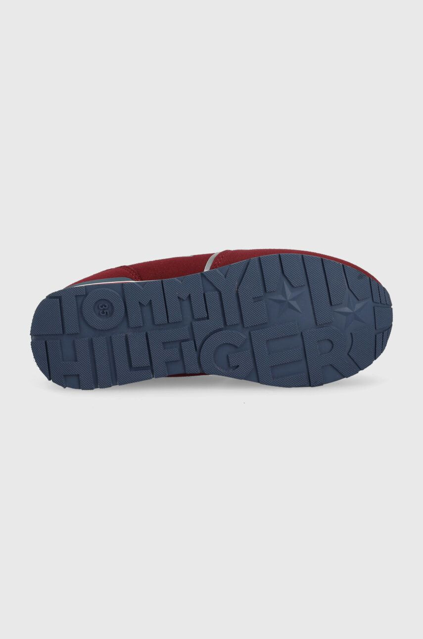 Tommy Hilfiger Dětské sneakers boty vínová barva - Pepit.cz