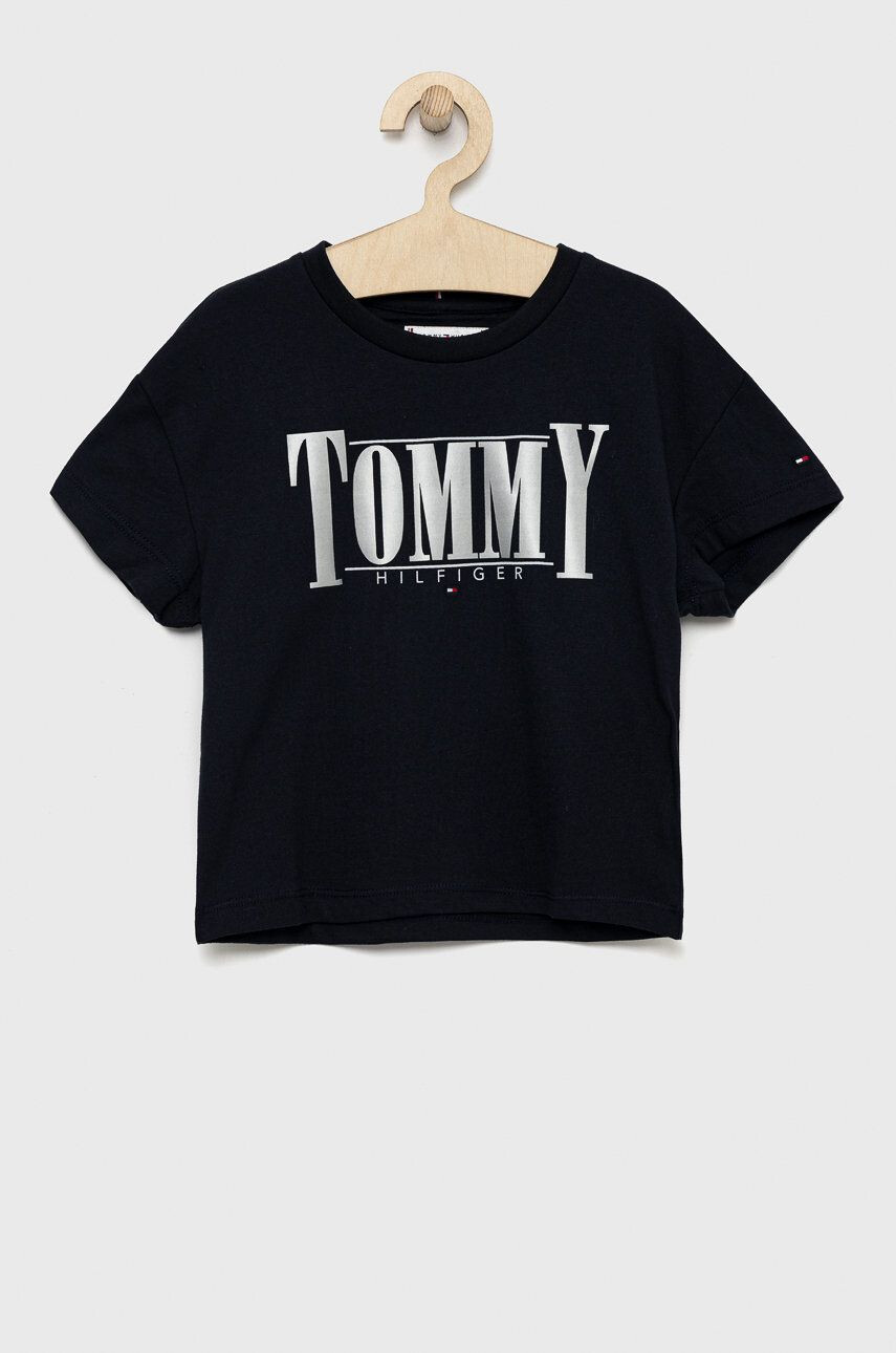 Tommy Hilfiger Dětské tričko tmavomodrá barva - Pepit.cz