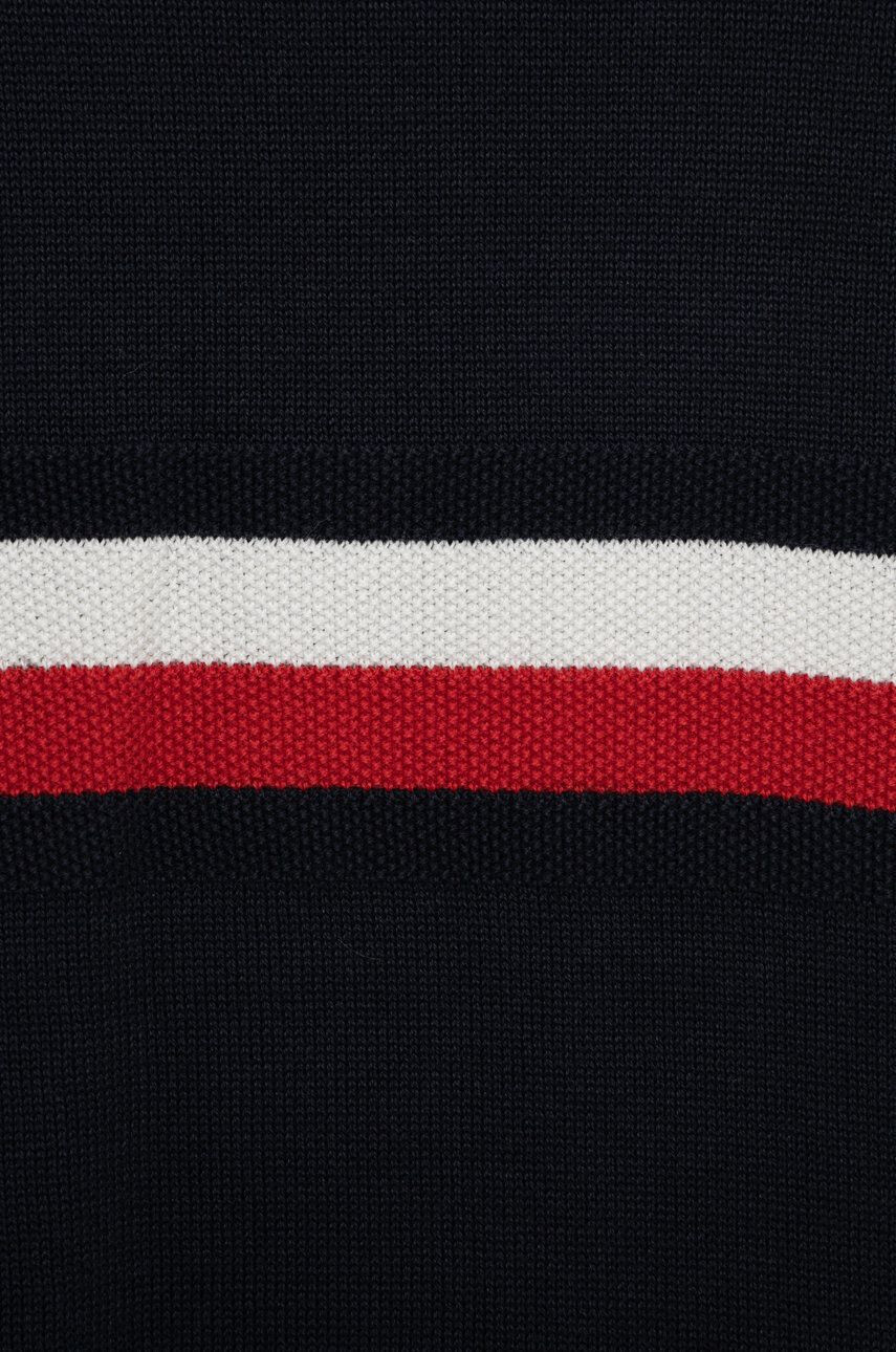 Tommy Hilfiger Dětský bavlněný svetr tmavomodrá barva lehký - Pepit.cz