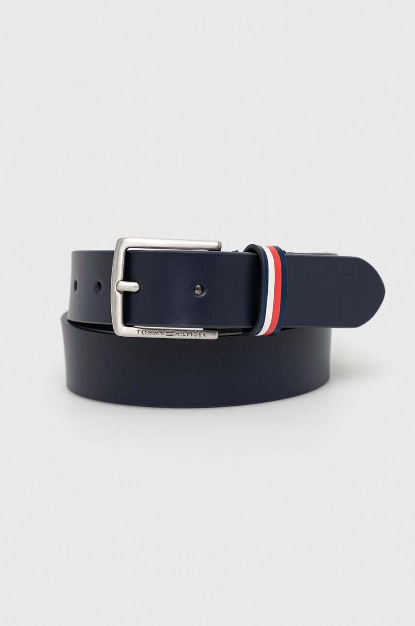 Tommy Hilfiger Dětský kožený pásek černá barva - Pepit.cz