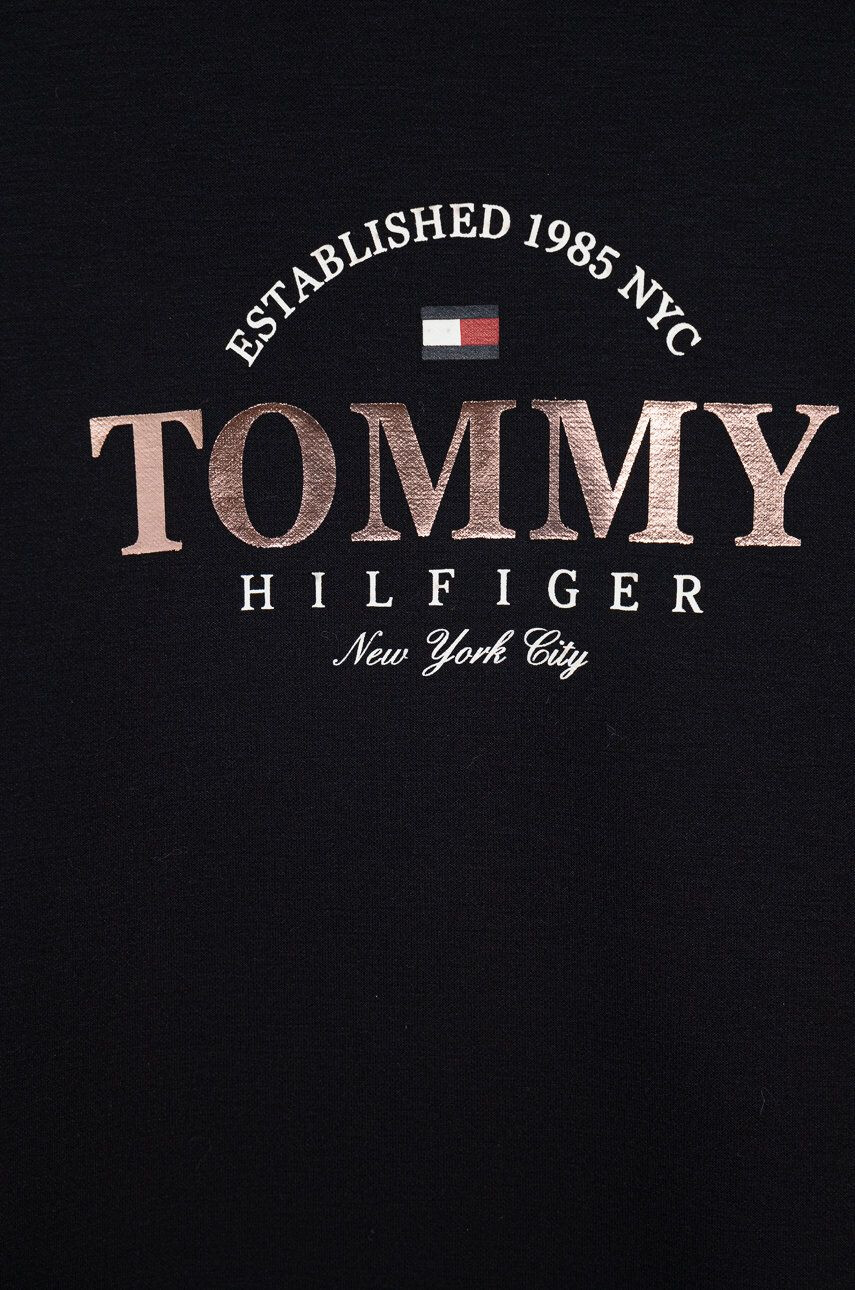 Tommy Hilfiger Dívčí šaty béžová barva midi - Pepit.cz