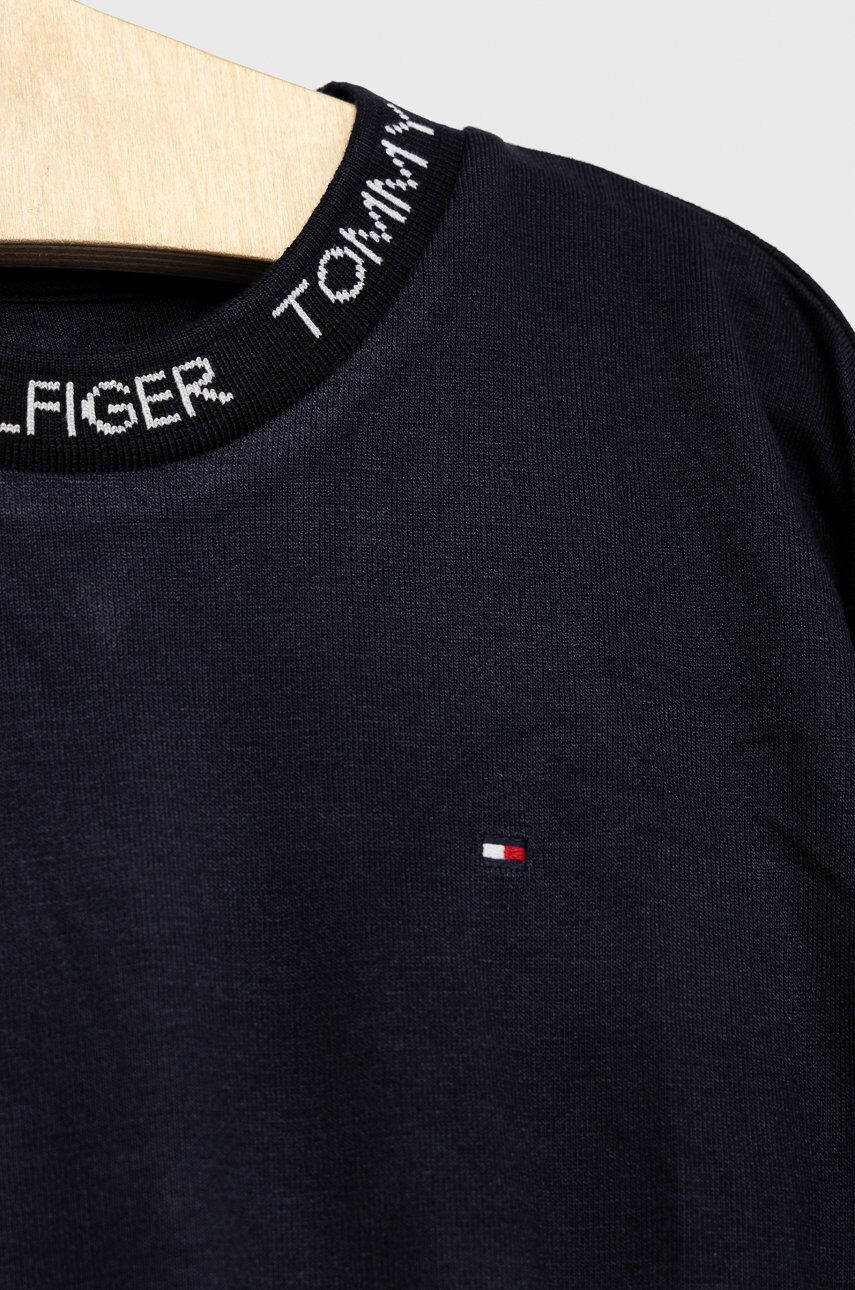 Tommy Hilfiger Dívčí šaty tmavomodrá barva midi - Pepit.cz