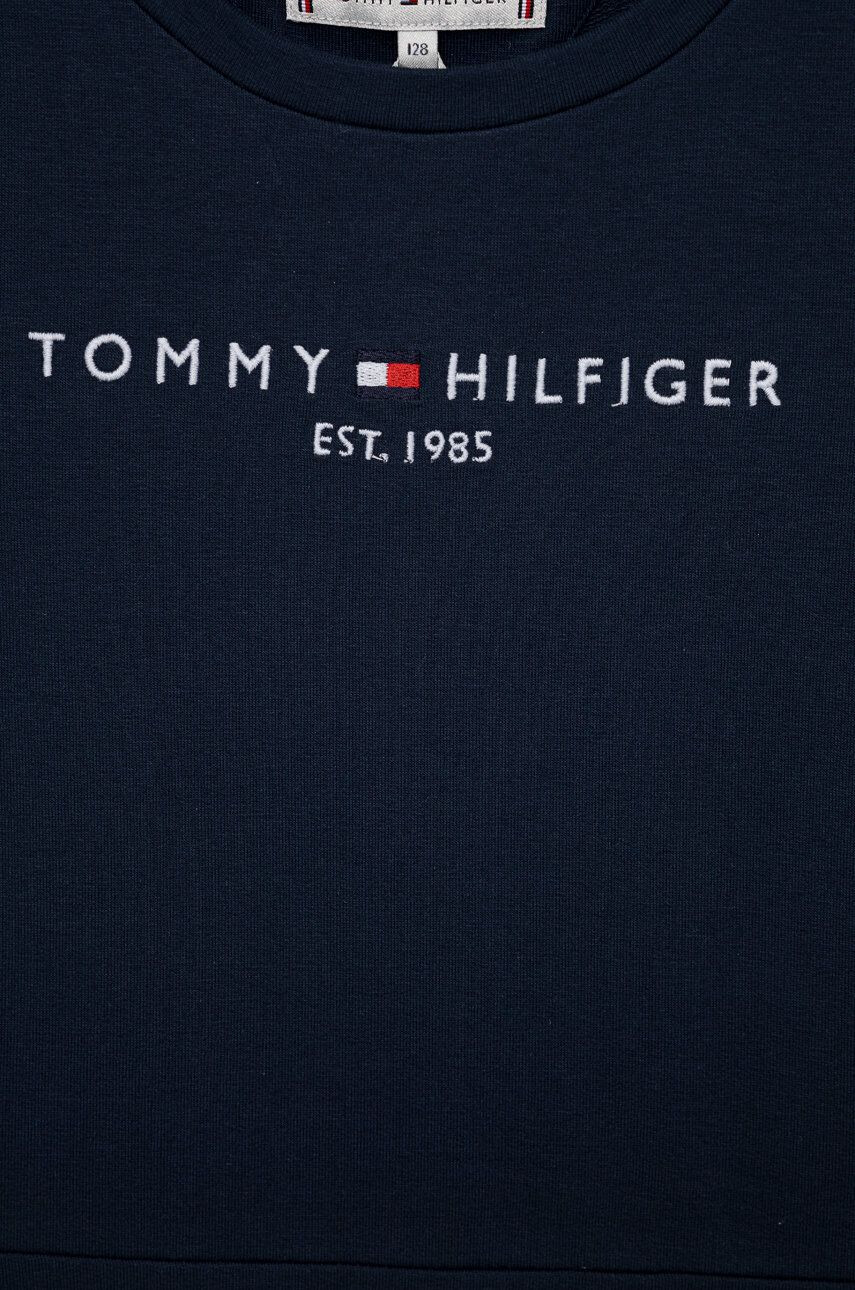 Tommy Hilfiger Dívčí šaty tmavomodrá barva mini áčková - Pepit.cz