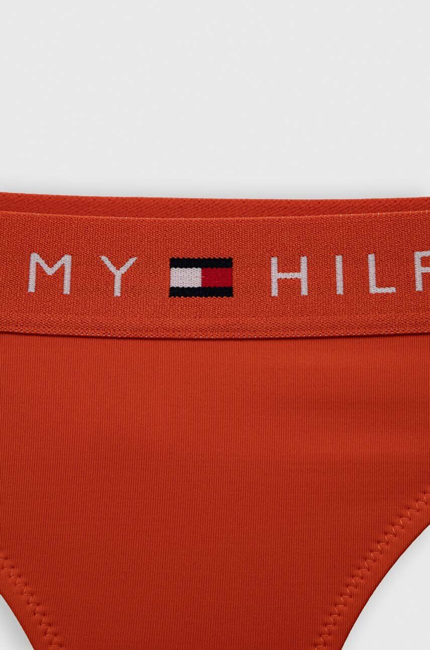 Tommy Hilfiger Dvoudílné dětské plavky oranžová barva - Pepit.cz