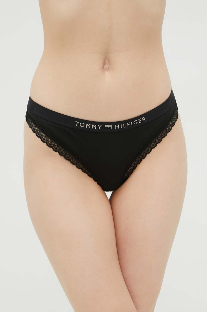 Tommy Hilfiger Kalhotky brazilky černá barva - Pepit.cz