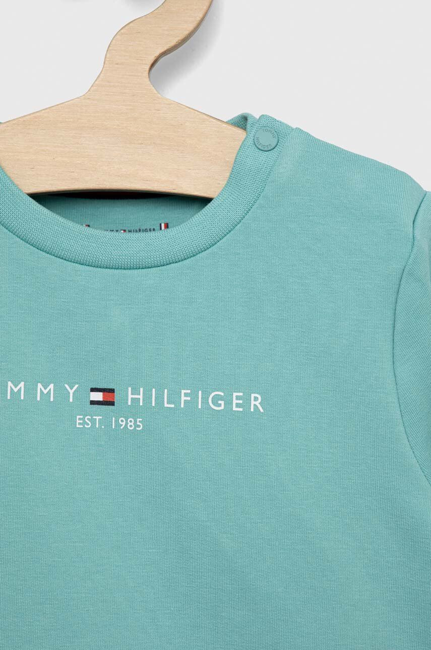 Tommy Hilfiger Kojenecká tepláková souprava tyrkysová barva - Pepit.cz