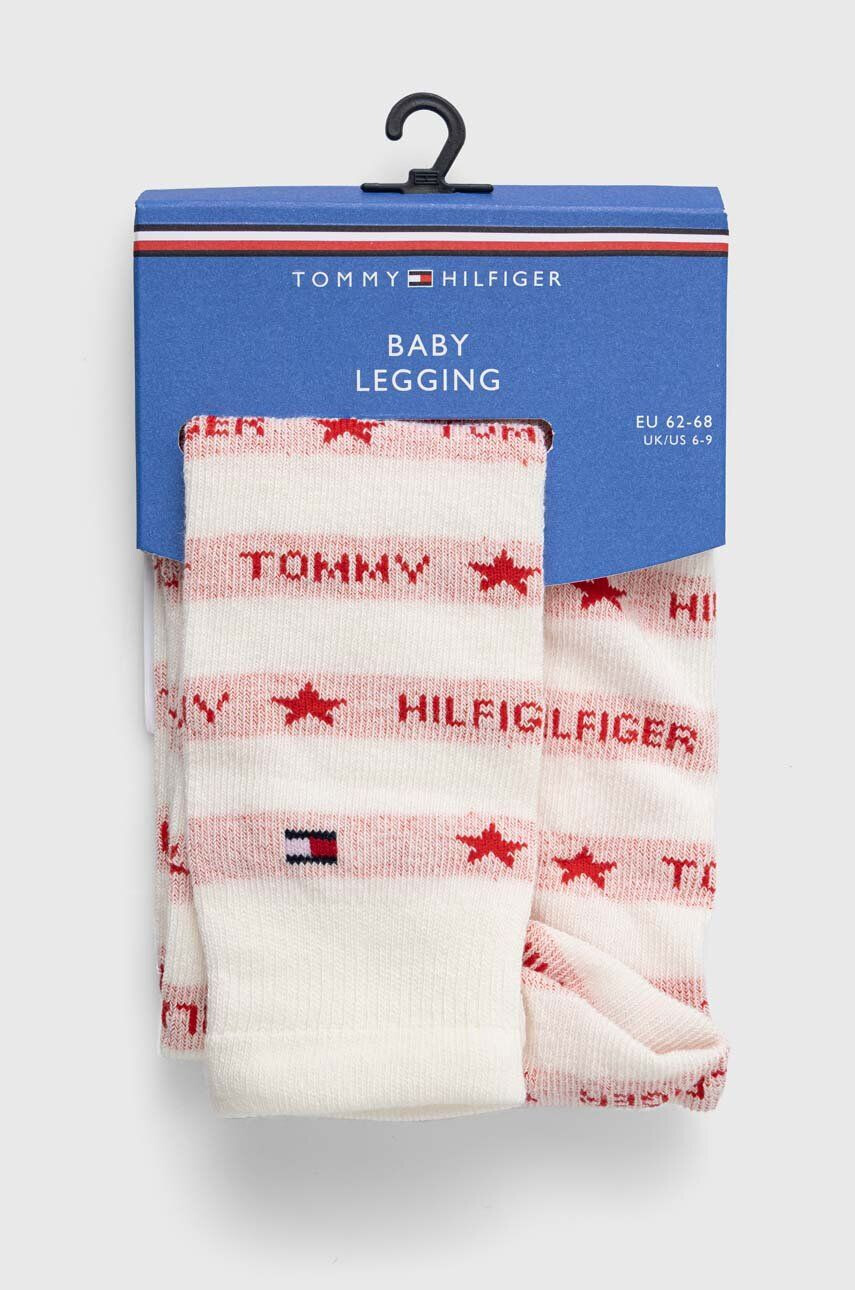 Tommy Hilfiger Kojenecké punčocháče červená barva - Pepit.cz