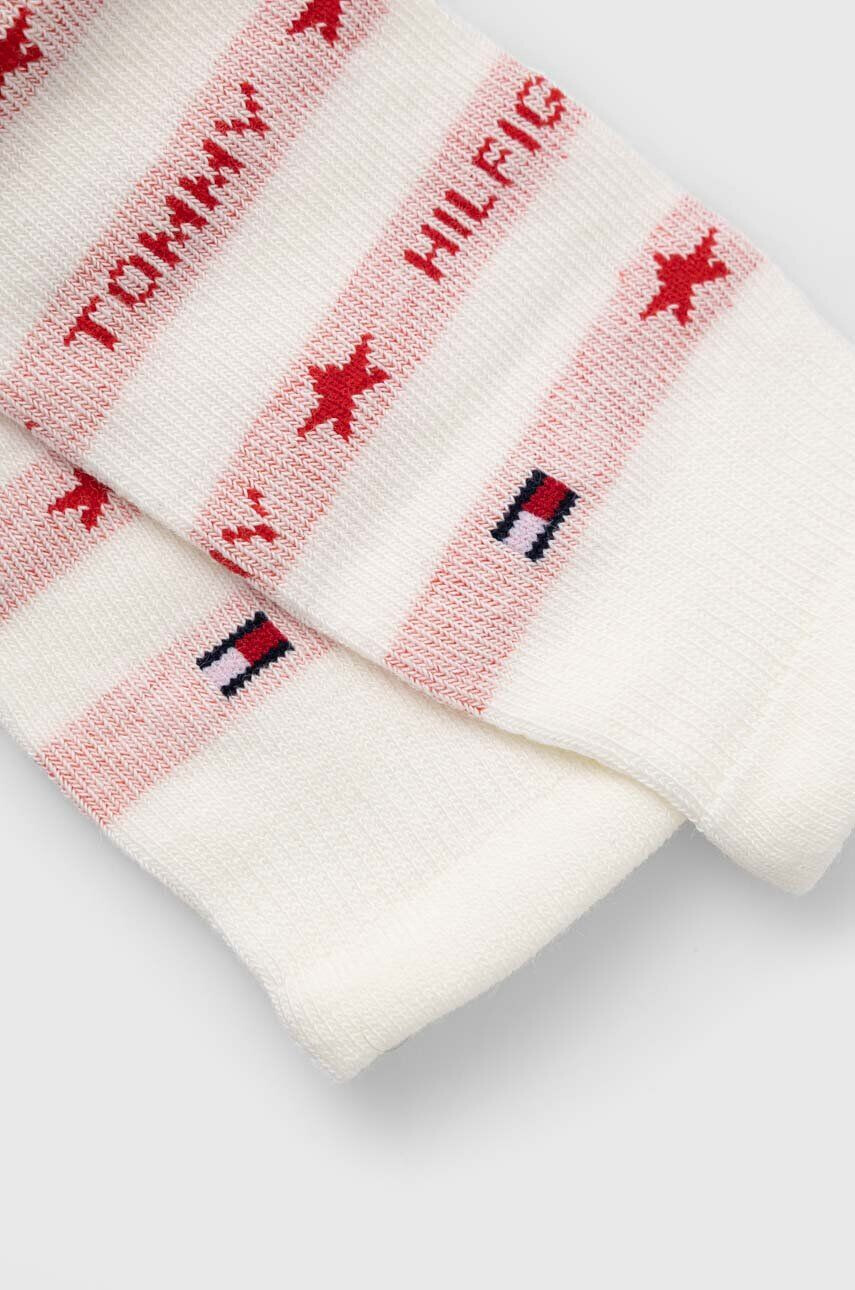 Tommy Hilfiger Kojenecké punčocháče červená barva - Pepit.cz