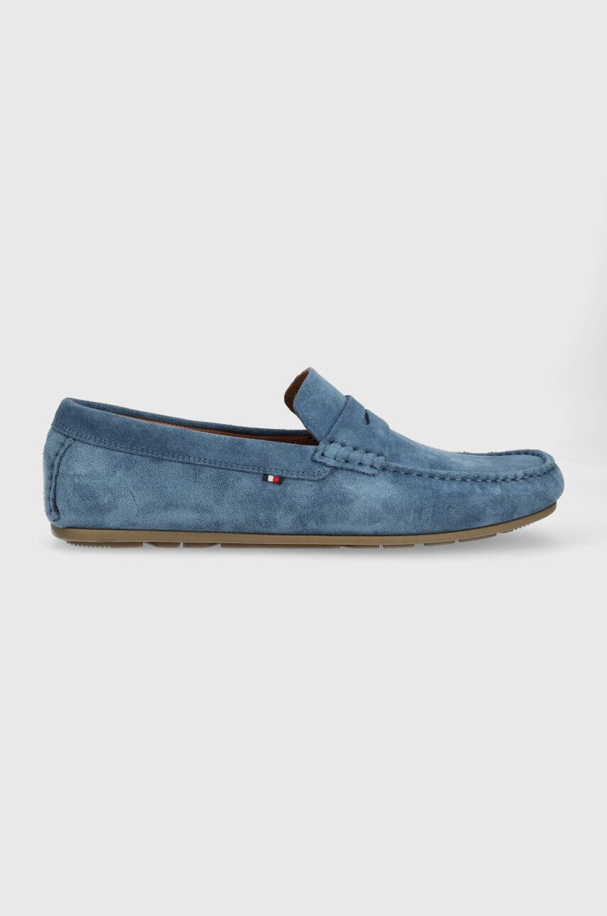 Tommy Hilfiger Kožené mokasíny CASUAL HILFIGER SUEDE DRIVER - Pepit.cz