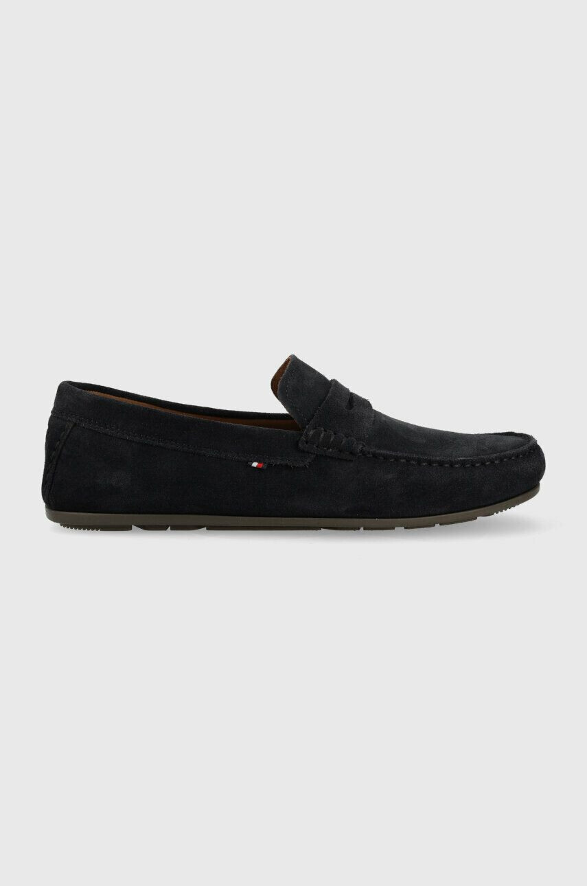 Tommy Hilfiger Kožené mokasíny CASUAL HILFIGER SUEDE DRIVER - Pepit.cz