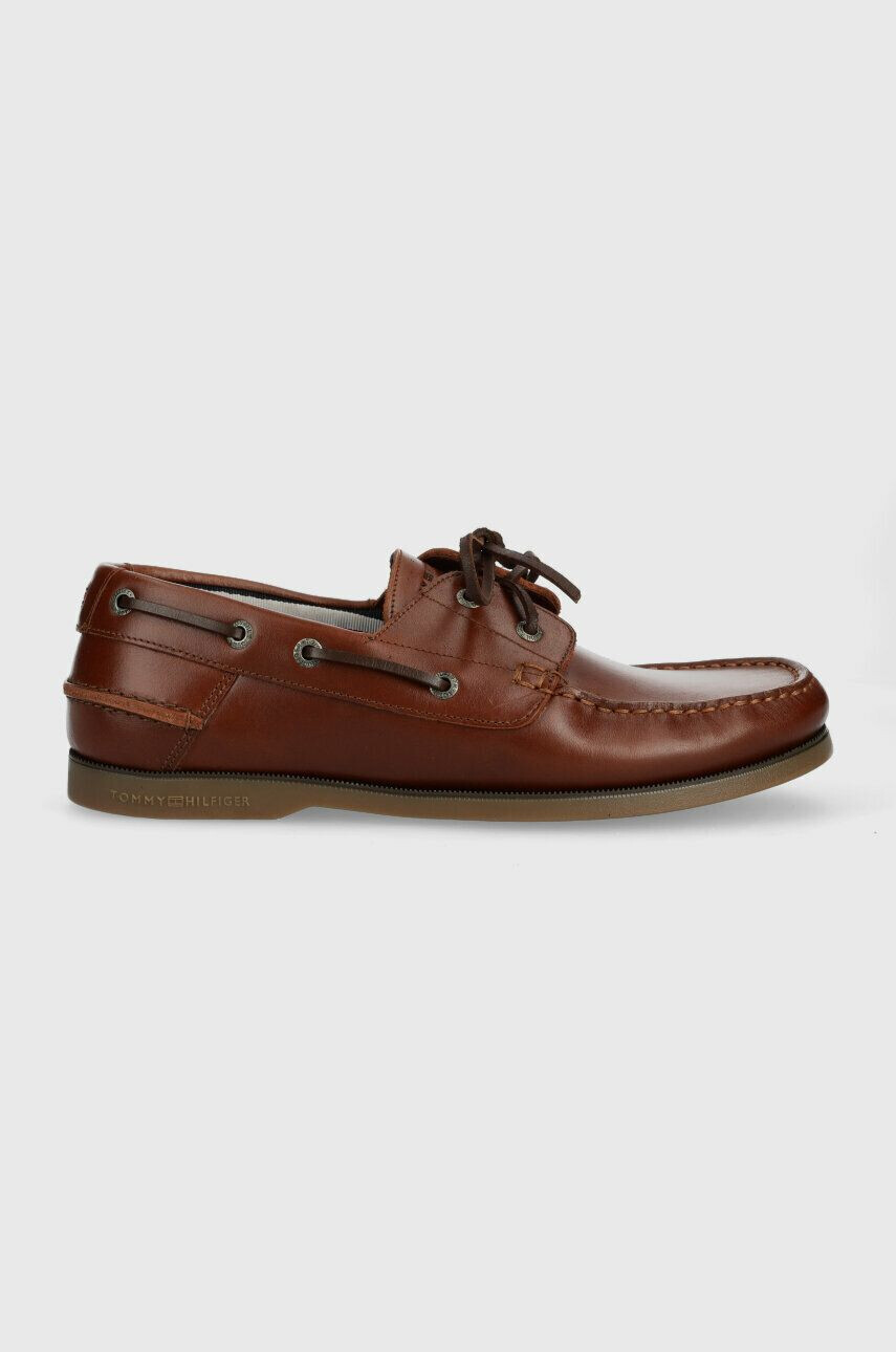 Tommy Hilfiger Kožené mokasíny TH BOAT SHOE CORE LEATHER - Pepit.cz