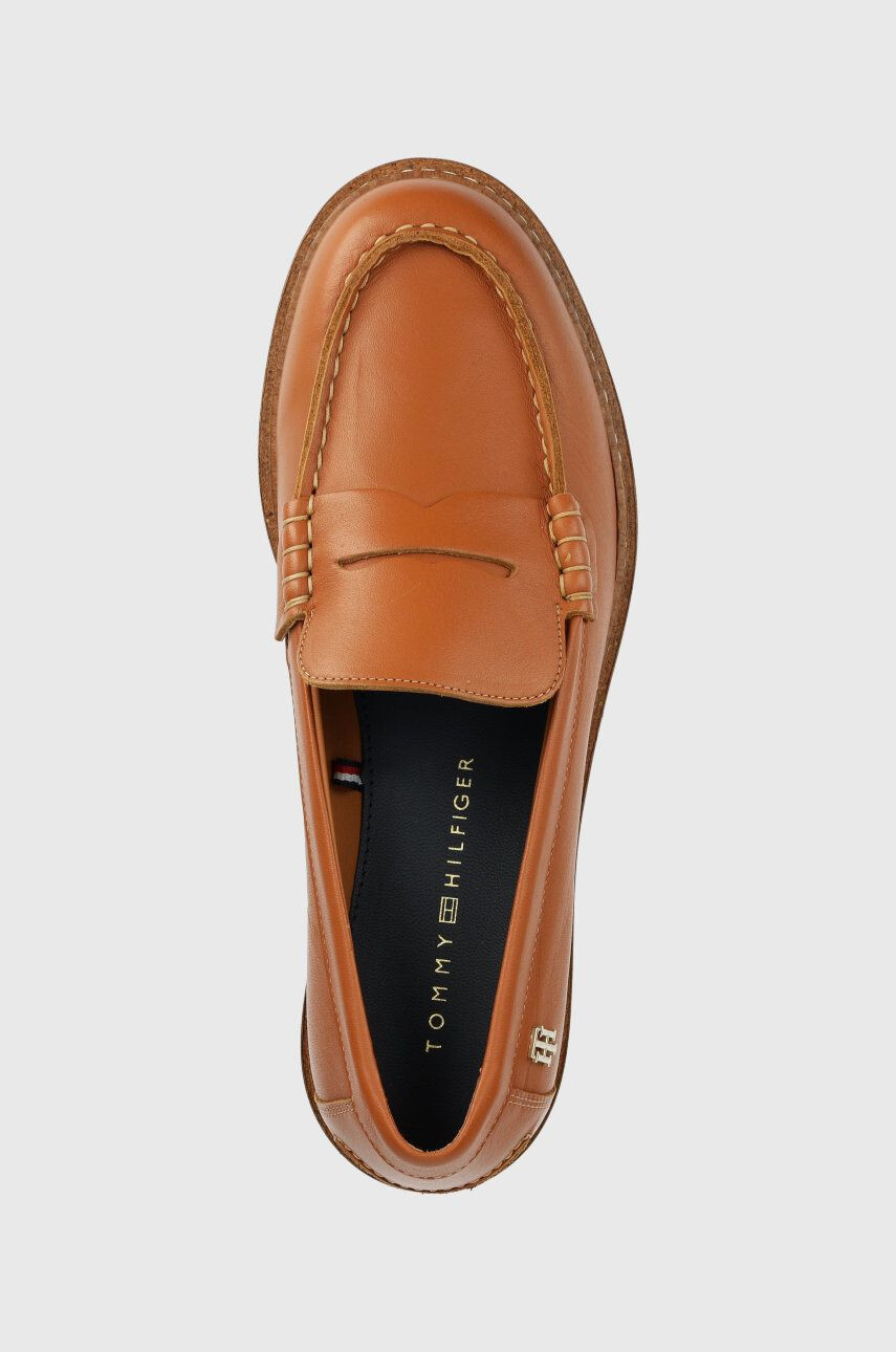 Tommy Hilfiger Kožené mokasíny Th Preppy Flat Loafer - Pepit.cz