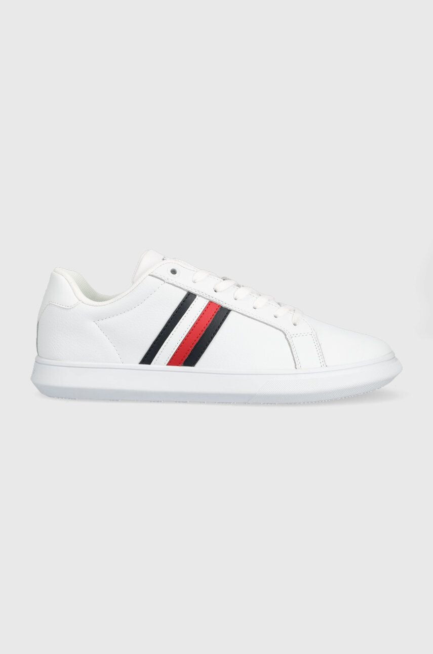 Tommy Hilfiger Kožené sneakers boty bílá barva - Pepit.cz