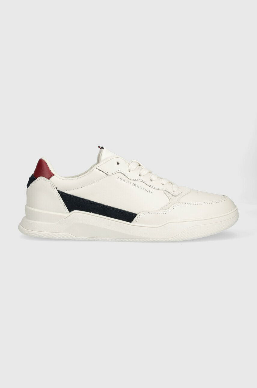 Tommy Hilfiger Kožené sneakers boty ELEVATED CUPSOLE LEATHER bílá barva FM0FM04490 - Pepit.cz