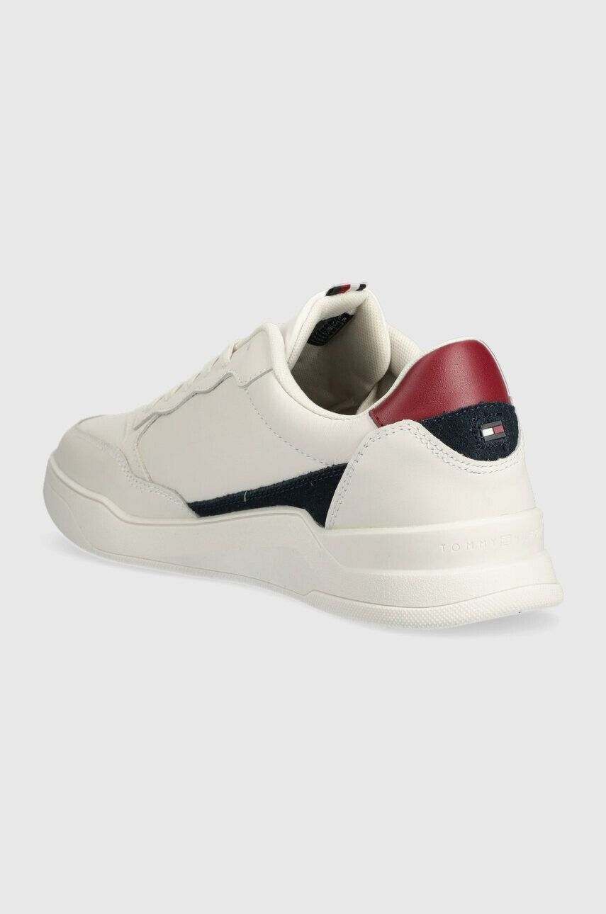 Tommy Hilfiger Kožené sneakers boty ELEVATED CUPSOLE LEATHER bílá barva FM0FM04490 - Pepit.cz