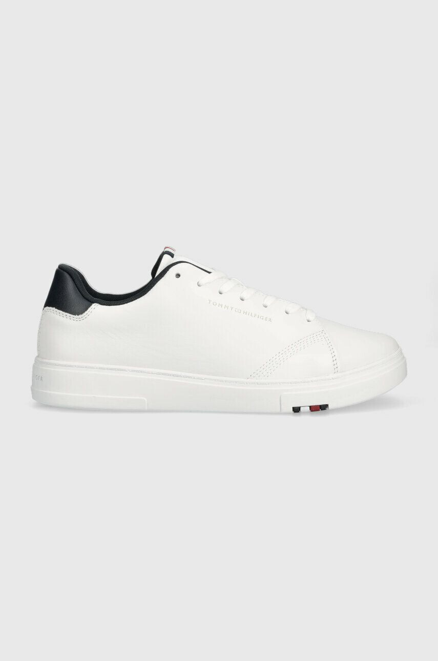 Tommy Hilfiger Kožené sneakers boty ELEVATED RBW CUPSOLE LEATHER tmavomodrá barva FM0FM04487 - Pepit.cz