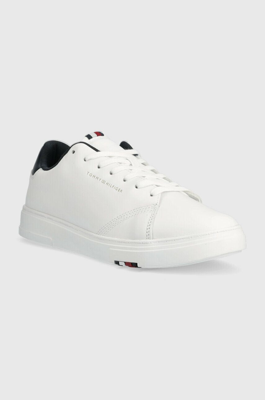 Tommy Hilfiger Kožené sneakers boty ELEVATED RBW CUPSOLE LEATHER tmavomodrá barva FM0FM04487 - Pepit.cz