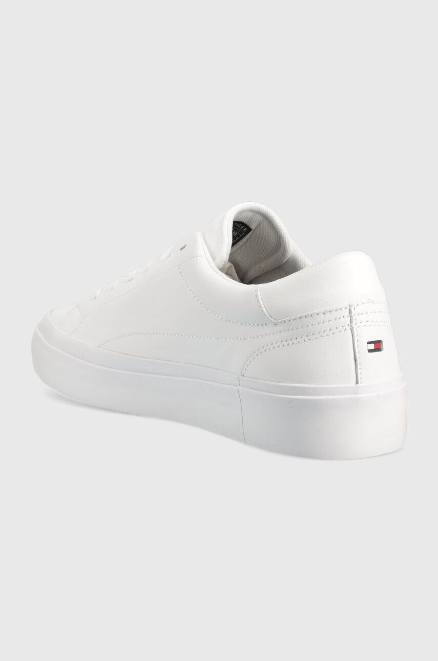 Tommy Hilfiger Kožené sneakers boty ELEVATED VULC LEATHER LOW bílá barva FM0FM04418 - Pepit.cz