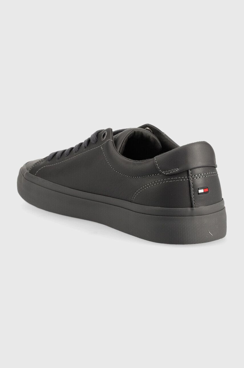 Tommy Hilfiger Kožené sneakers boty Modern Vulc Corporate šedá barva - Pepit.cz